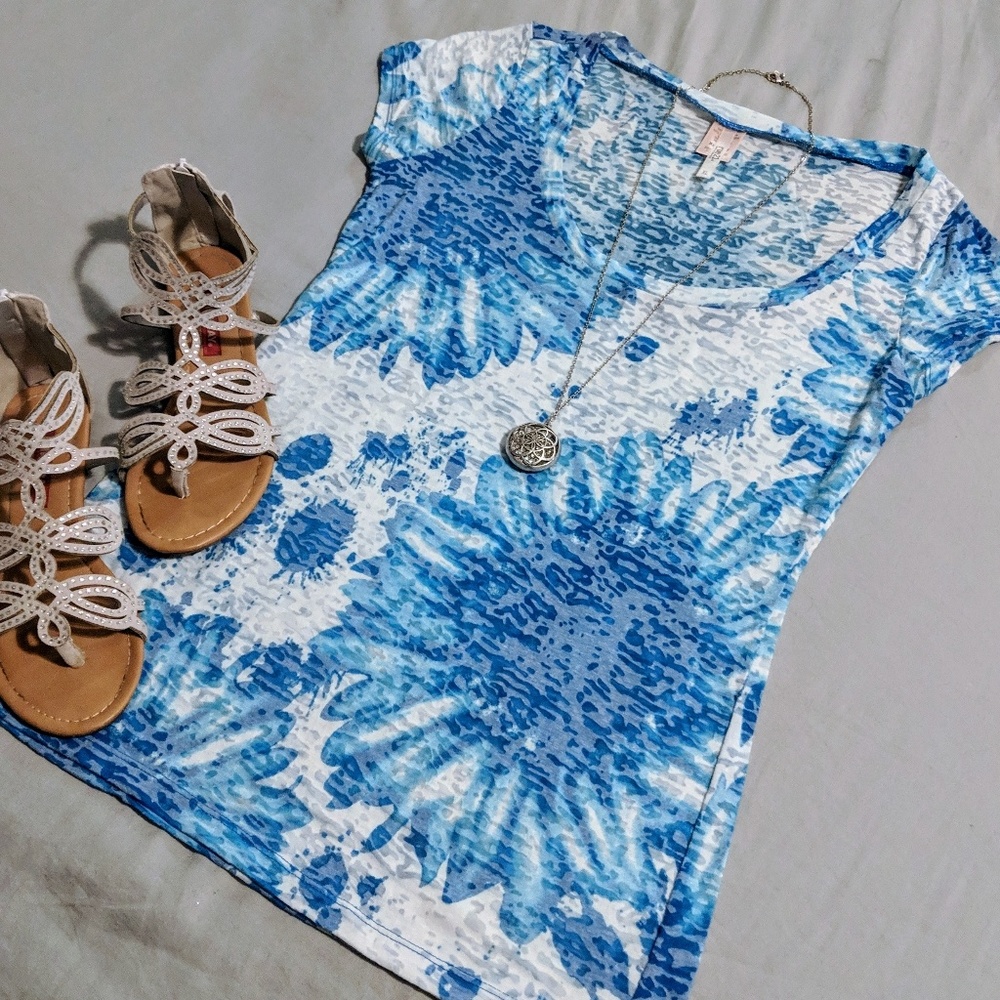 3/$20 Floral Burnout Tee